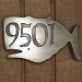 Whale House Numbers Plaque