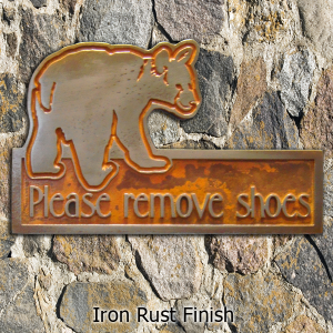 Atlas Signs and Plaques Remove Shoes Plaque