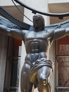 Massive Figure of Atlas at Rockafeller Center, New York Massive Figure of Atlas at Rockafeller Center, New York