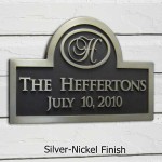Monogram Wedding Plaque by Atlas Signs and Plaques
