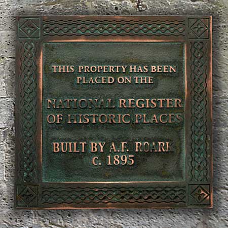 Economical historic plaque