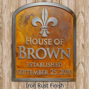 Inspired by Nature - Iron Rust Finish by Atlas Signs and Plaques