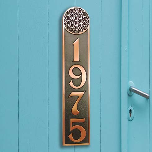 Photo of Flower of life address plaque