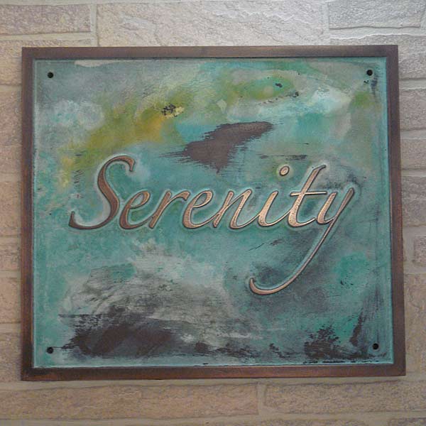 Unique Serenity Garden Plaque