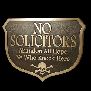 Beware solicitors plaque