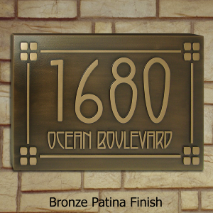 Craftsman Address plaque