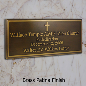 Temple Dedication Plaque