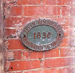 Rochester NY Landmark Historic Plaque