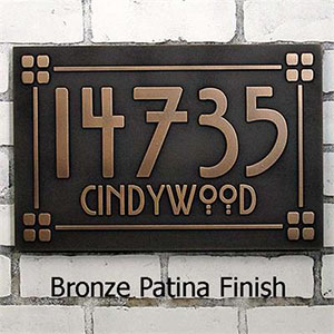 A custom address plaque for your holiday home