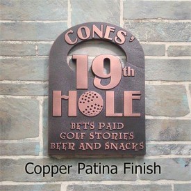 19th Hole Valentine's Day gift plaque for the golfer on your Valentine's Day gift list