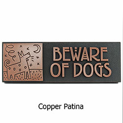 Humorous Beware of Dogs Plaque