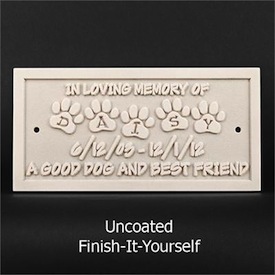 DIY Pet Memorial plaque