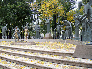  Children are the Victims of Adults' Vices Sculpture by Mihail Chemiakin