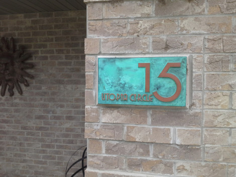 Custom ASAP Address Plaque